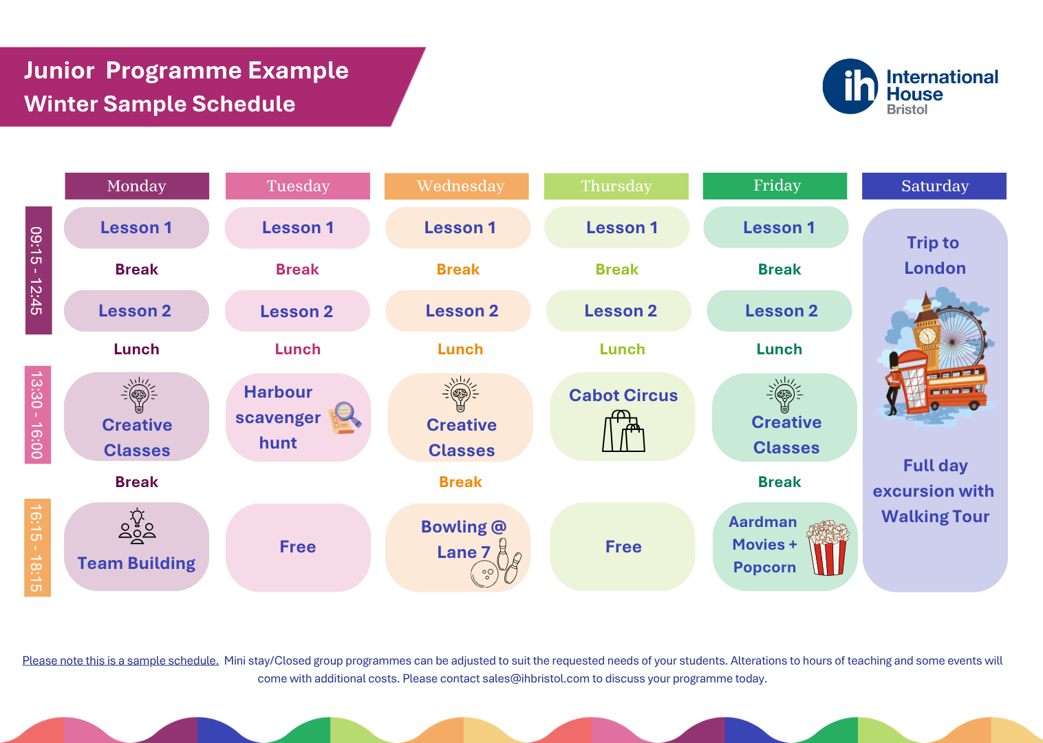 Sample winter young learner programme