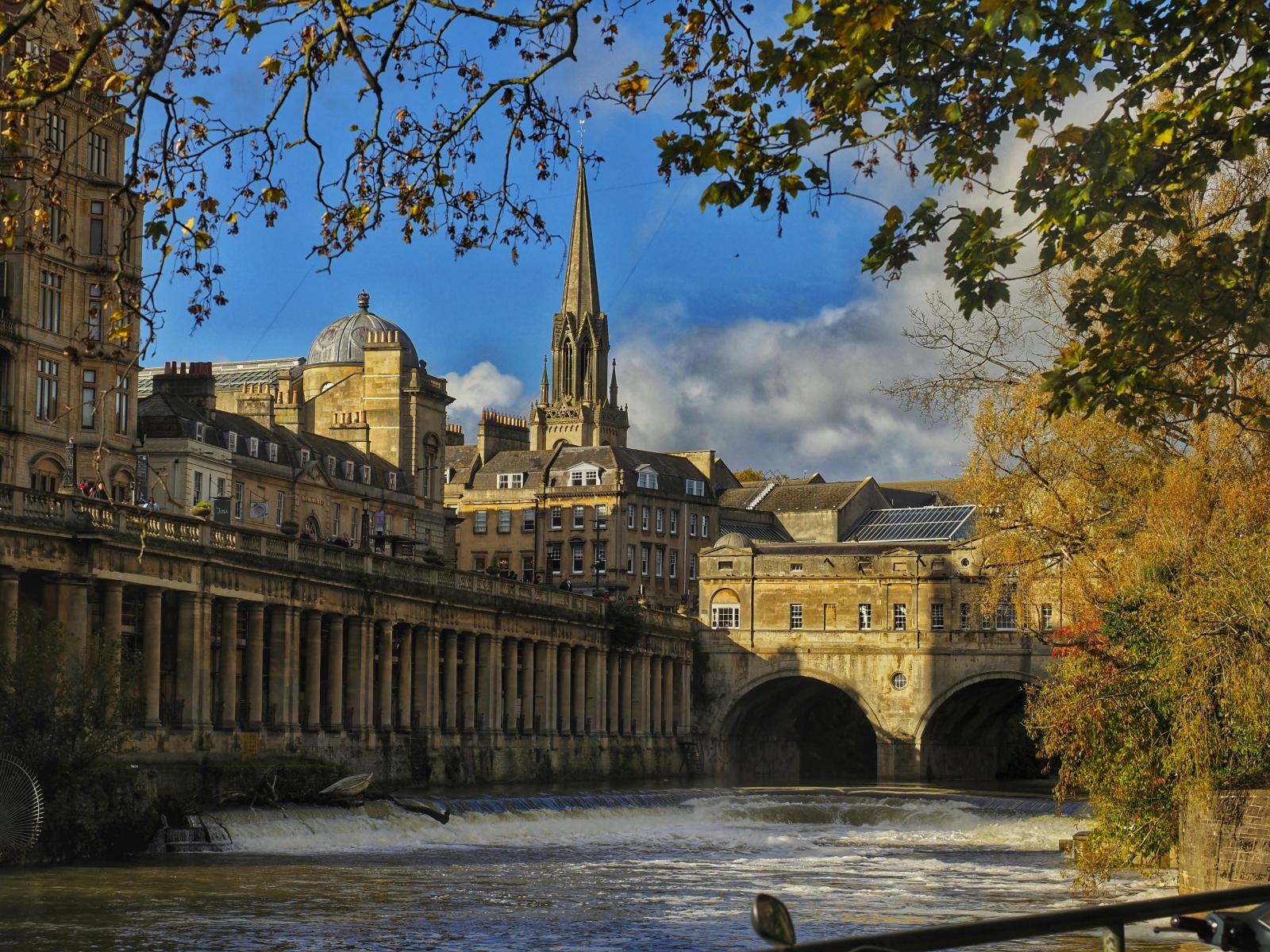 View of Bath across river